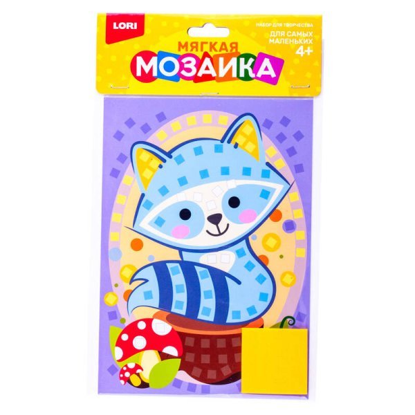 Мягкая мозаика. Малый набор "Енот"