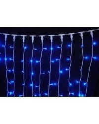 Гирлянда. Занавес 1,4х1,4 м, прозрачная нить, 80 разноцветных ламп, 8 режимов НУ-4630