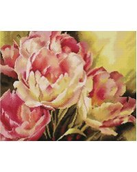 Н-р для дет.творч.Алмаз. моз. (класс.) 21х25см на карт.с част. заполн.MyArt. КРАСИВЫЕ ТЮЛЬП. НД-1446