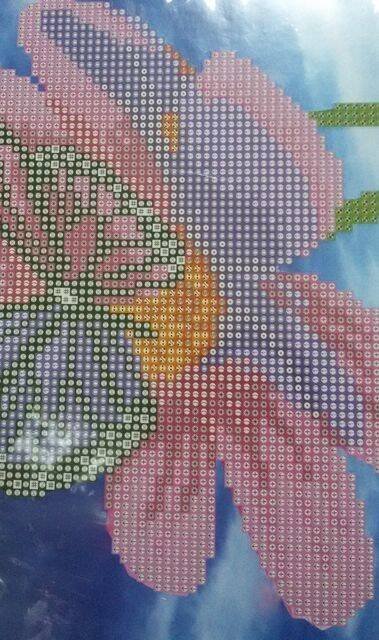 Н-р для дет.творч.Алмаз. моз.(класс.) 21х25см на карт.с част.заполн.MyArt.БАБОЧКА НА ЦВЕТКЕ. НД-1460