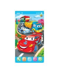 Музыкальный телефон "МОЙ ТЕЛЕФОНЧИК. ВЕСЕЛЫЕ МАШИНКИ" (5 стих., 6 потеш.,звуки) (арт. ИМ-7080)