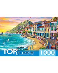 TOPpuzzle. ПАЗЛЫ 1000 элементов. ХТП1000-2169 Курортный город на закате