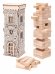 Деревянная игрушка. Игра "Башня. Замок " (28,5 см)в деревянной коробке. Конструктор 54 эл. ДК-2264