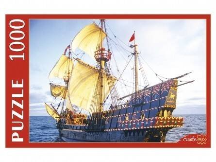 ПАЗЛЫ 1000 элементов. КБ1000-7872 КОРАБЛЬ ПОД ПАРУСОМ