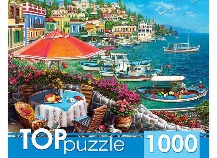 ГОРОДА, СТРАНЫ (Рыжий Кот) TOPpuzzle. ПАЗЛЫ 1000 элементов. ХТП1000-2168 Курортный город