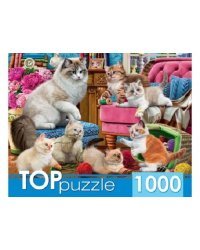 TOPpuzzle. ПАЗЛЫ 1000 элементов. ХТП1000-2158 Озорные котята