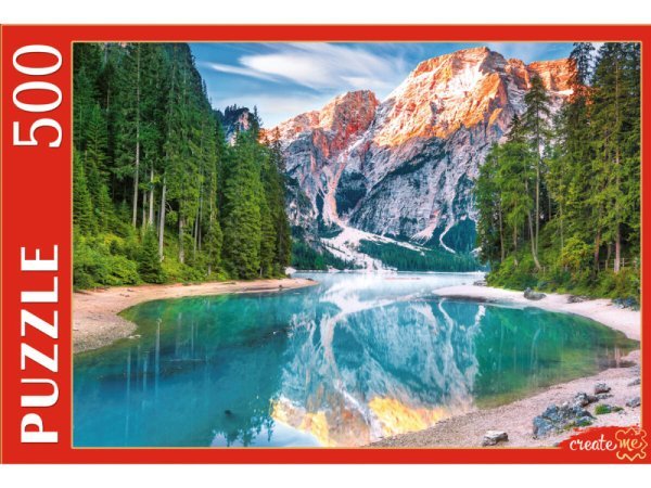ГОРОДА (Рыжий Кот) ПАЗЛЫ 500 элементов. ГИП500-0613 ИТАЛИЯ. ОЗЕРО СРЕДИ ДОЛОМИТОВЫХ АЛЬП