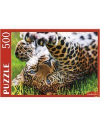 ПАЗЛЫ 500 элементов. ГИП500-0623 ЛЕОПАРД НА ТРАВЕ