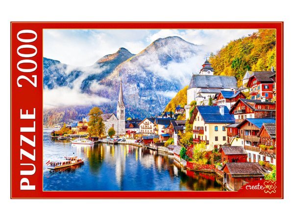 ПАЗЛЫ 2000 элементов. ПИ2000-3696 Австрия.Гальштат на рассвете