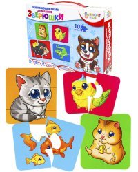 BRIGHT KIDS. Развивающие пазлы. ДОМАШНИЕ ЗВЕРЮШКИ (ИН-7625)