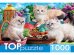 TOPpuzzle. ПАЗЛЫ 1000 элементов. ХТП1000-2157 Котята и чаепитие