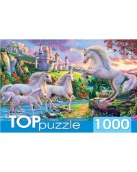 TOPpuzzle. ПАЗЛЫ 1000 элементов. ХТП1000-2177 Сказочный мир единорогов