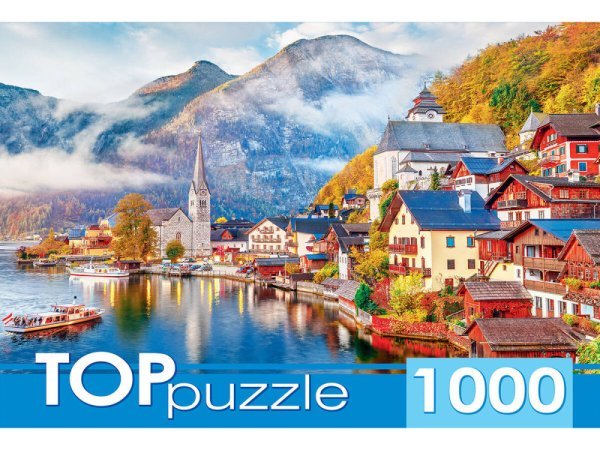 ГОРОДА, СТРАНЫ (Рыжий Кот) TOPpuzzle. ПАЗЛЫ 1000 элементов. ГИТП1000-2153 Австрия. Гальштат