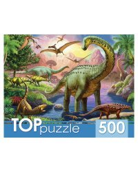 TOPpuzzle. ПАЗЛЫ 500 элементов. XТП500-0592 МИР ДИНОЗАВРОВ №23
