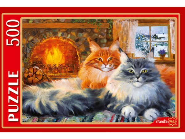 ПАЗЛЫ 500 элементов. РУКП500-5884 Г. КОТИНОВА "У КАМИНА. НА ДАЧЕ"