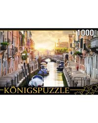26. Konigspuzzle. ПАЗЛЫ 1000 элементов. ГИK1000-0633 ВЕНЕЦИЯ НА ЗАКАТЕ