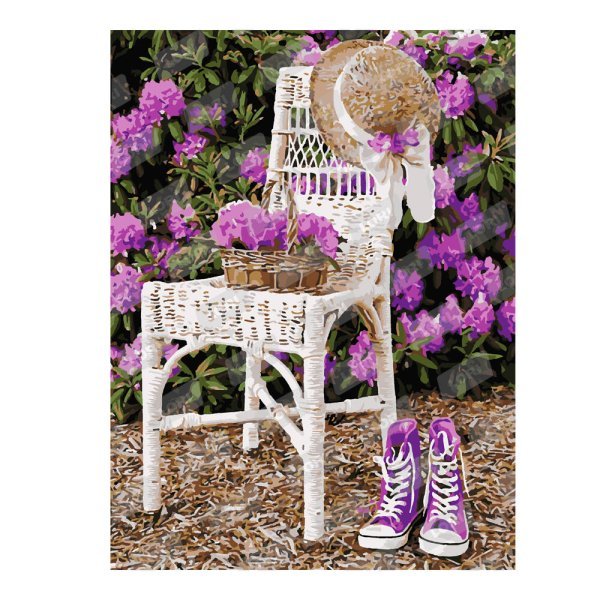 КАРТИНА ПО НОМЕРАМ 28,5*38 СМ.ПОСТОЯННЫЙ АССОРТИМЕНТ (LORI) Кпн-128 Картина по номерам "Садовая романтика"