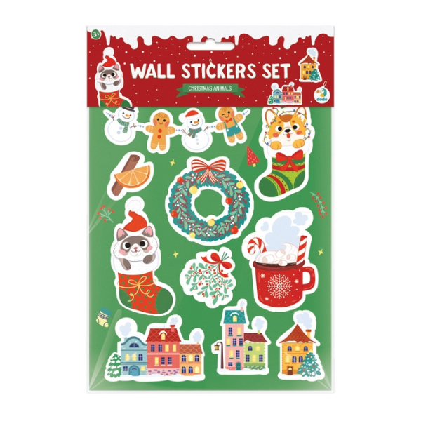 Набор игровых наклеек "Рождественские животные"