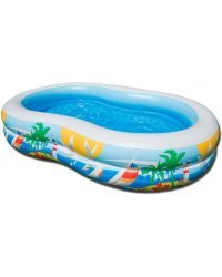 Бассейн надувной 262x160x46 см. Морской берег INTEX. (в коробке) Новинка. Арт. 56490NP