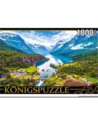 26. Konigspuzzle. ПАЗЛЫ 1000 элементов. ШТK1000-6795 ФЬОРДЫ НОРВЕГИИ