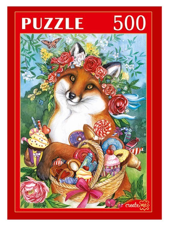 ПАЗЛЫ 500 элементов. ХП500-5886 ЛИСА СО СЛАДОСТЯМИ