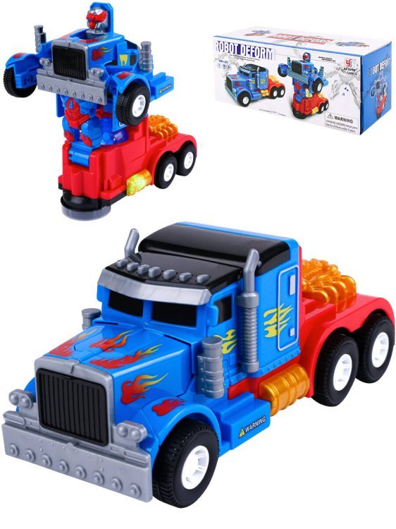 РОБОТЫ, ТРАНСФОРМЕРЫ (Рыжий Кот) Машинка-трансформер "Авторобот"(бат.3шт.АА не в компл.,в коробке) (Арт. 2023344)