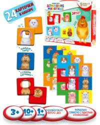 BRIGHT KIDS. Найди пару. ДОМАШНИЕ ЖИВОТНЫЕ (ИН-4272)