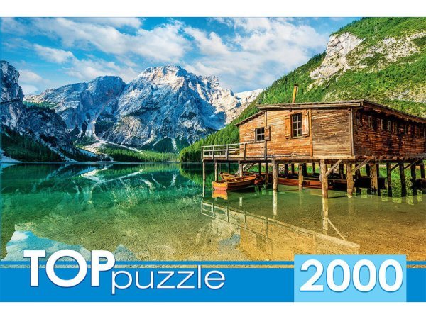 ГОРОДА (Рыжий Кот) TOPpuzzle. ПАЗЛЫ 2000 элементов. ГИТП2000-4848 Италия. Летнее озеро Брайес