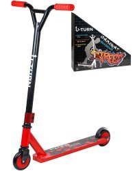 Самокат трюковый (65x11x84),кол.10см,макс.вес 100кг.,красный,в коробке) ( Арт. СМК-0992)