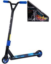 Самокат трюковый (65x9.7x84),кол.10см,макс.вес 100кг.,синий,в коробке) ( Арт. СМК-0978)