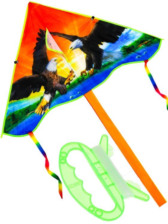 07. ВОЗДУШНЫЕ ЗМЕИ (Рыжий Кот) Воздушный змей "Бабочки" размер 100*50см, пакет ( Арт. ИК-1161)