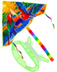 Воздушный змей "Попугаи" размер 100*50см, пакет ( Арт. ИК-1162)