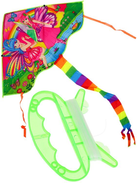 07. ВОЗДУШНЫЕ ЗМЕИ (Рыжий Кот) Воздушный змей "Маленькие феи" размер 90*50см, пакет ( Арт. ИК-1165)