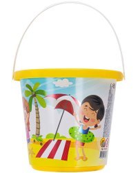 Ведро №8 с блестящей картинкой 0,85л ПЛЯЖ (Арт.И-3167)