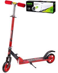 Самокат 2-х колесный (кол.14,5см,регулир. руль, макс.вес 100кг.,красный) ( Арт. СМК-0995)