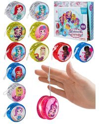 Йо-йо(5.5см) "Русалочка"(свет,бат.2 шт.AG3 в компл.,12шт. в ш/у,цвет-микс) ( Арт. И-2136) кратно 12