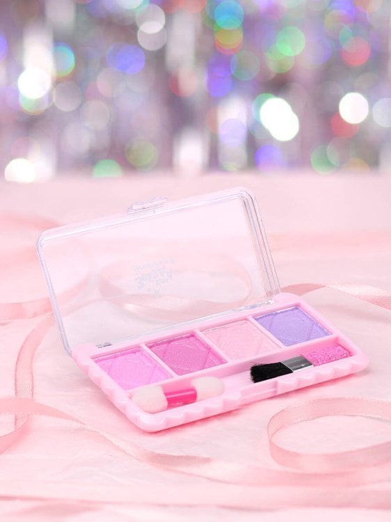 Набор детской косметики "Модная девчонка" (палетка теней, апплик., кисть, цвет микс) ( Арт. КС-5245)