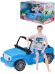 Машинка "ГОЛУБОЙ ДЖИП С КУКЛОЙ"(30 x 15 x 15 см) (в коробке) (Арт. И-1048)