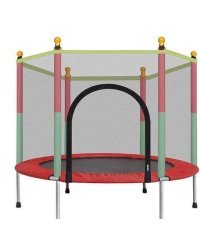 Батут (122 см) с сеткой красный макс.вес 45 кг ( Арт. БСП-8235)