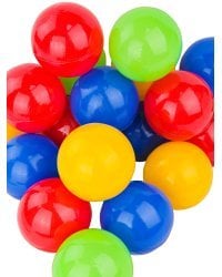 ШАРИКИ ПЛАСТИКОВЫЕ 80 шт. ЦВЕТНЫЕ, Ø70 мм (в пакете) ( Арт. И-8994)