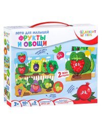 BRIGHT KIDS. Лото для малышей. Фрукты и овощи Арт. (ИН-8028)