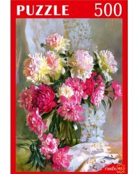 ПАЗЛЫ 500 элементов. РУКП500-7124 С. ГОРЯЧЕВА ПИОНЫ