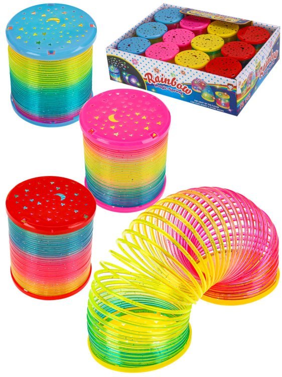 10. ПРУЖИНКИ-РАДУГИ (Рыжий Кот) Пружинка-радуга "Волшебное небо"(5,5см)(12 шт. в ш/у) ( Арт. И-6088) кратно 12