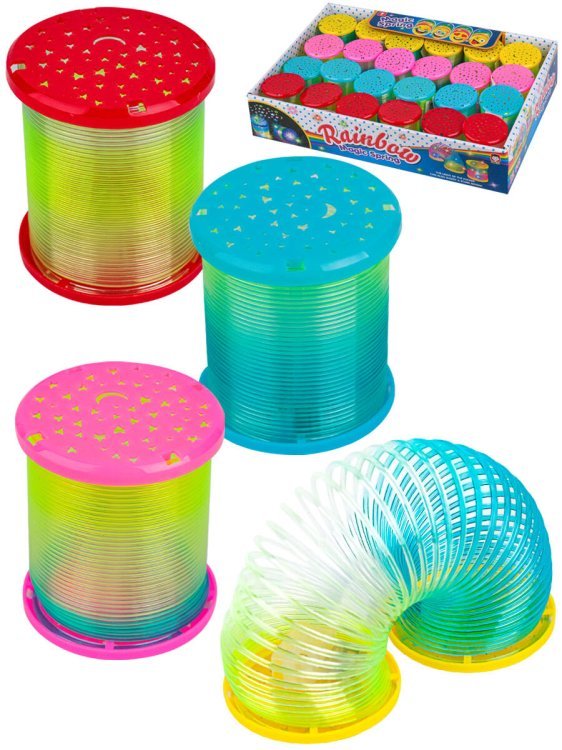 10. ПРУЖИНКИ-РАДУГИ (Рыжий Кот) Пружинка-радуга "Звездное небо"(5см)(24 шт. в ш/у) ( Арт.И-6085) кратно 24