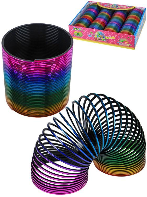 10. ПРУЖИНКИ-РАДУГИ (Рыжий Кот) Пружинка-радуга "Вечеринка"(6,5см)(12 шт. в ш/у) ( Арт. И-6082) кратно 12