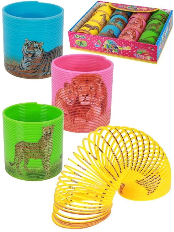 10. ПРУЖИНКИ-РАДУГИ (Рыжий Кот) Пружинка-радуга "Африка"(6,5см)(12 шт. в ш/у) ( Арт. И-6081) кратно 12