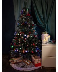 Гирлянда с нас.Шарики рельефные,прозр.нить,4м, LED-40,1реж,разноцвет. Для исп.в доме и на ул.НУ-3664