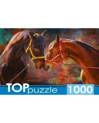 TOPpuzzle. ПАЗЛЫ 1000 элементов. ШТТП1000-9855 Влюблённые лошади