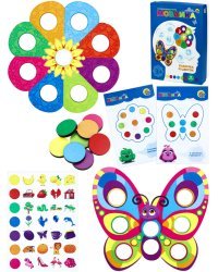 Деревянная игрушка(195х160х30 мм) Мозаика «Бабочка и цветок» ( Арт. Н00177)