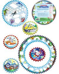 Деревянная игрушка (180х180 мм) Спирограф.Виды транспорта ( Арт. СФ00007)